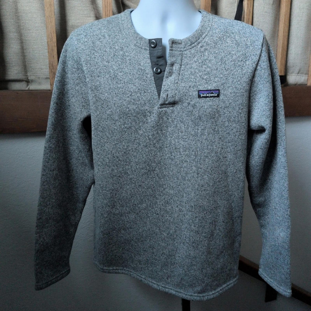Patagonia Better Sweater Henley Ribbed Heather Knit - Medium