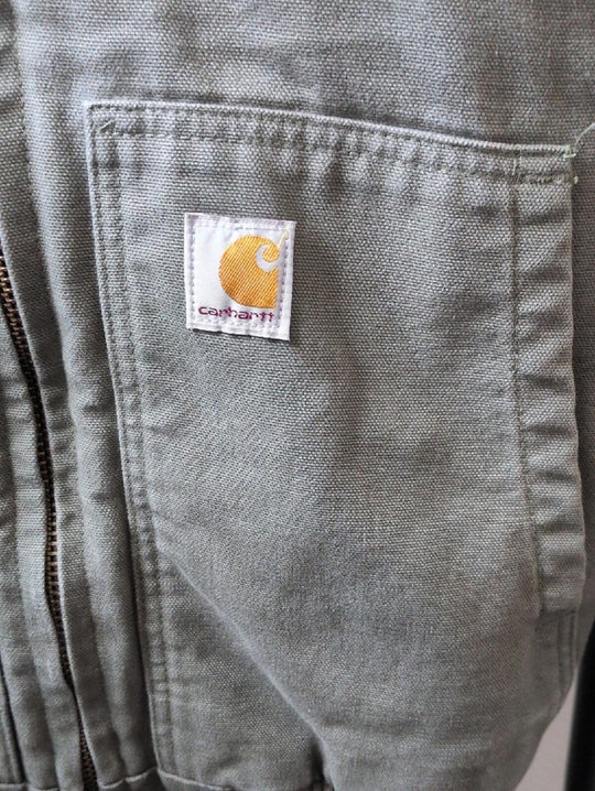 Carhartt J130 - M Loose Fit Duck Canvas Zipper Jacket - Small