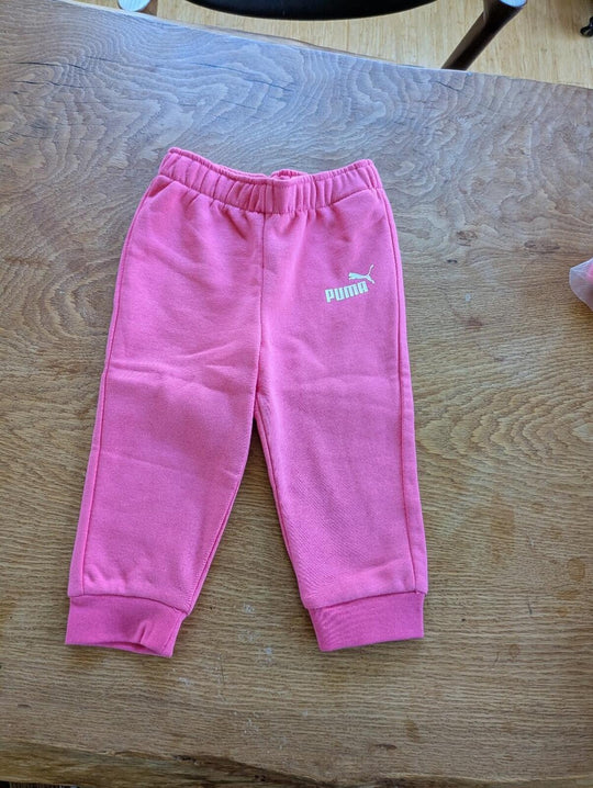 Girls Pink Puma Sweatpants Size. 6-12 Mo