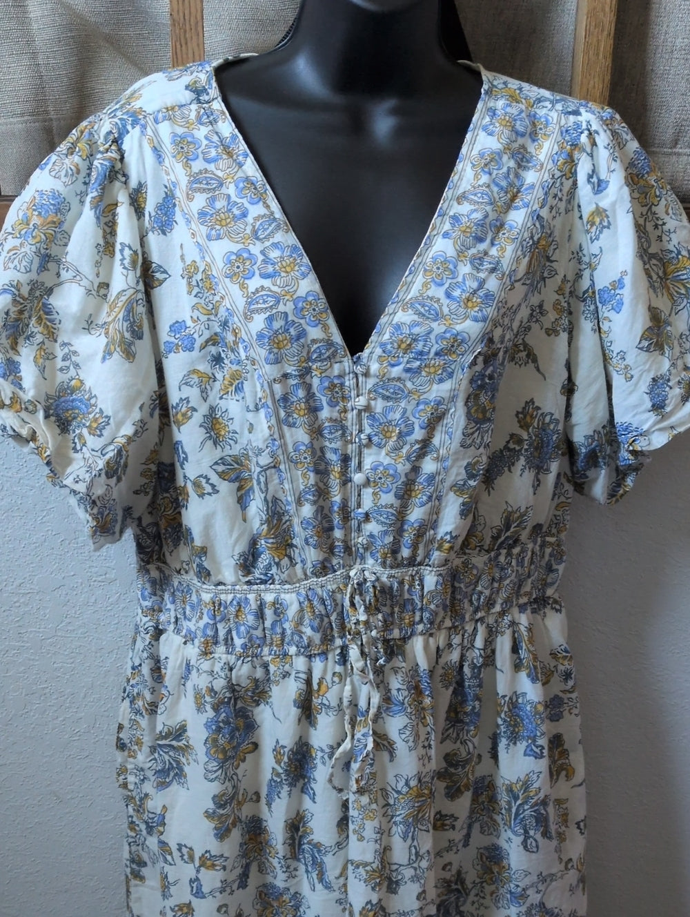 Lea Cotton Floral Midaxi Dress - 1XL
