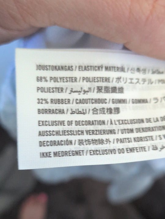 Abercrombie & Fitch light blue floral ruched or smocked midi dress size s
