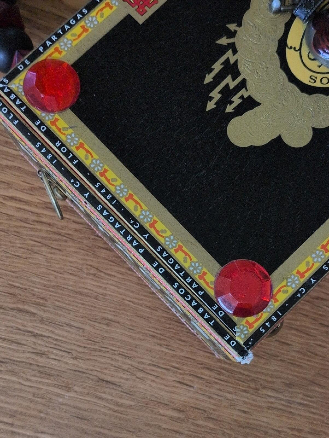 Handmade Cigar Box Clutch Evening Shoulder Bag