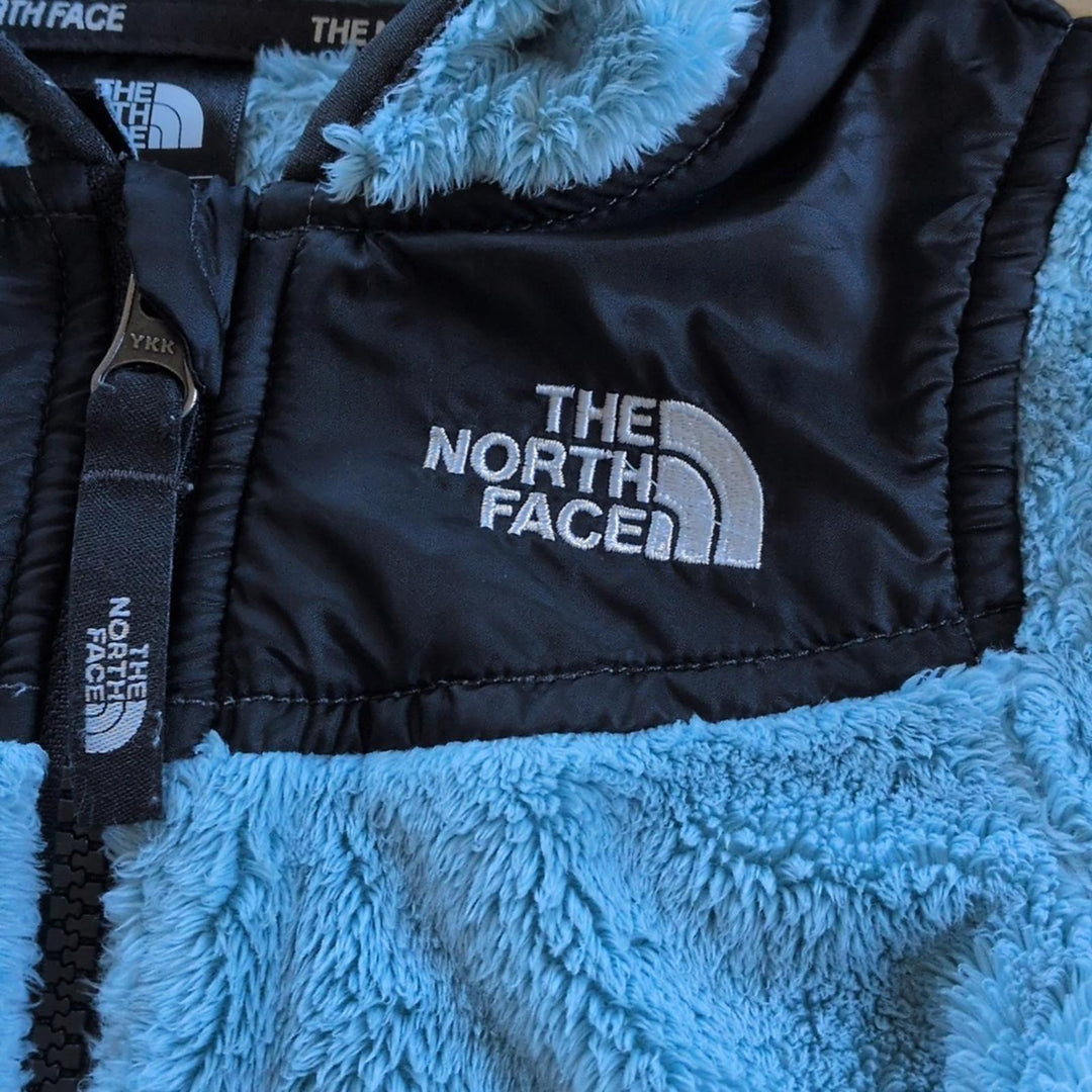 North Face Oso Light Weight Soft Blue Zip Jacket -  6-12 Mo