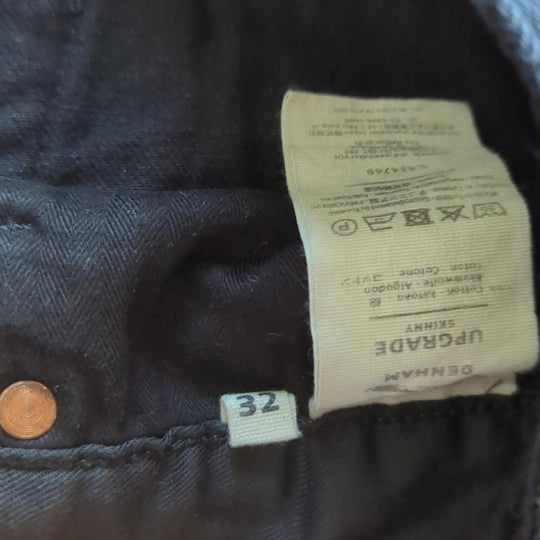 Men's Black Denham Upgrade Skinny Jeans