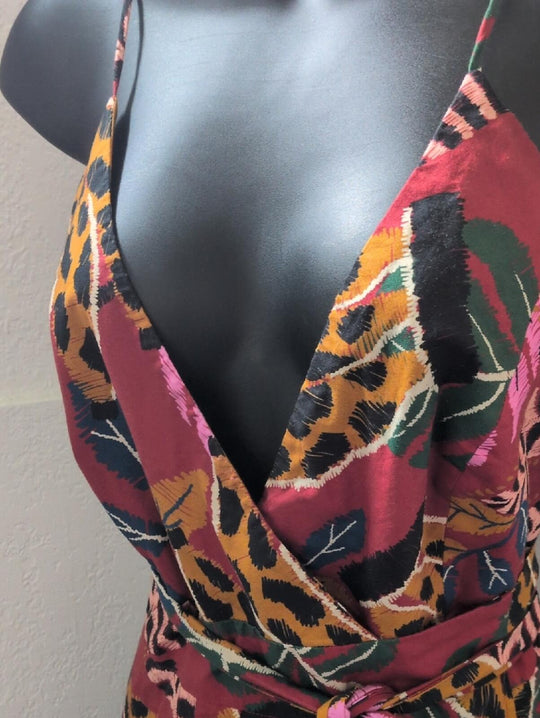 Farm Brazil Rare Banana Midi Wrap Dress - Large