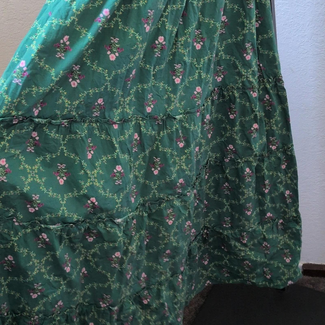 Hill House Ellie Nap Dress In Emerald Trellis Print