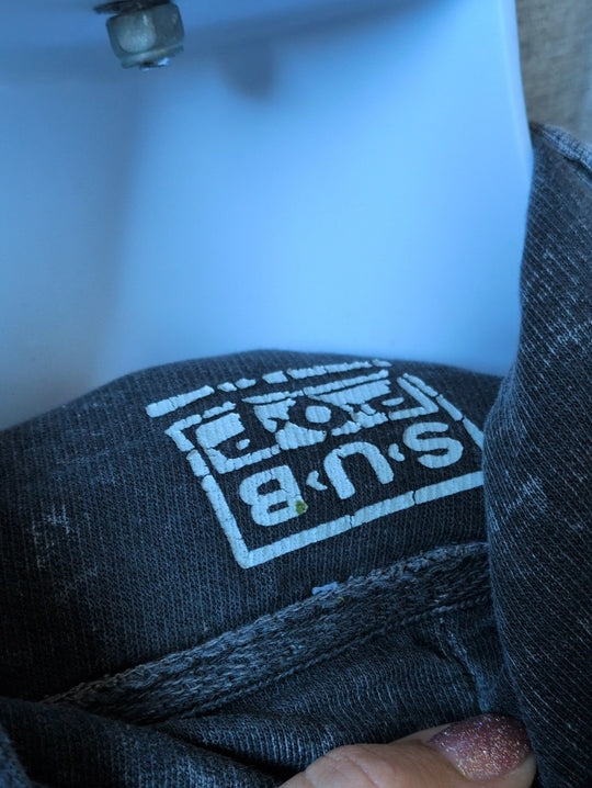 Y2k Subpop Records Acid Wash Hoodie Est. M