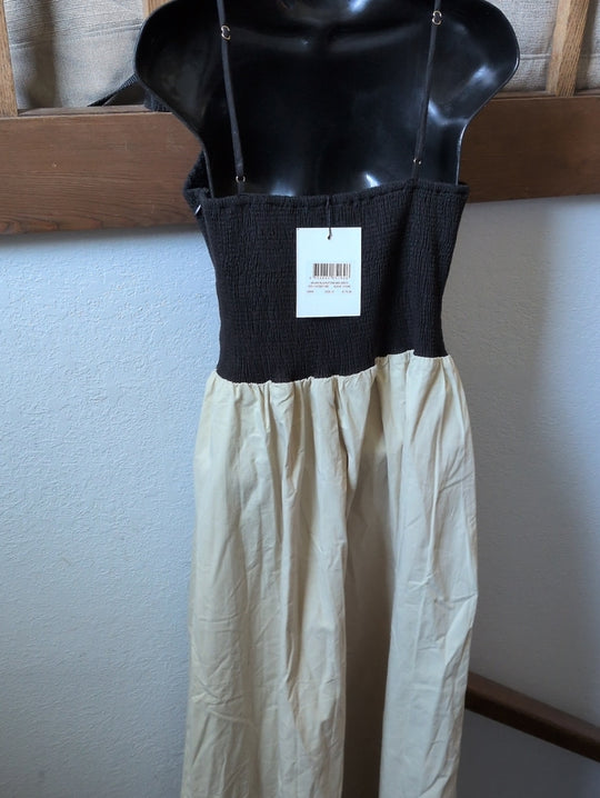 Dissh Milano Black/Stone Midi Dress Size Us 6