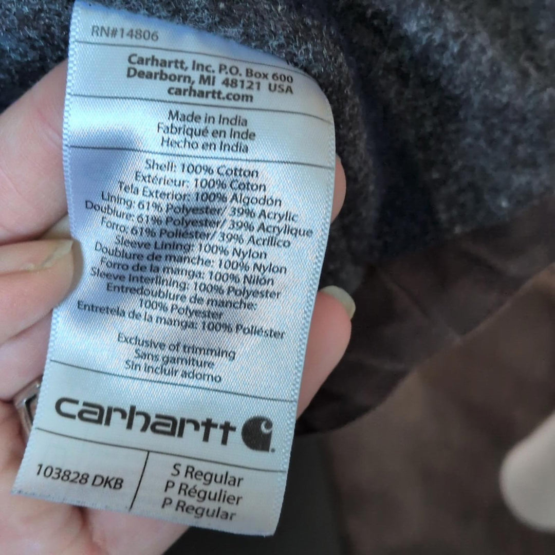 Carhartt Men's Detroit Duck Jacket Dark Brown - Small