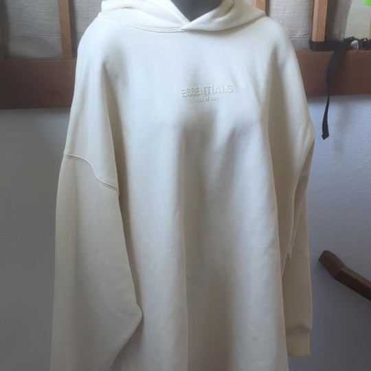 Fear Of God Essentials Relaxed Fit Hoodie In Egg