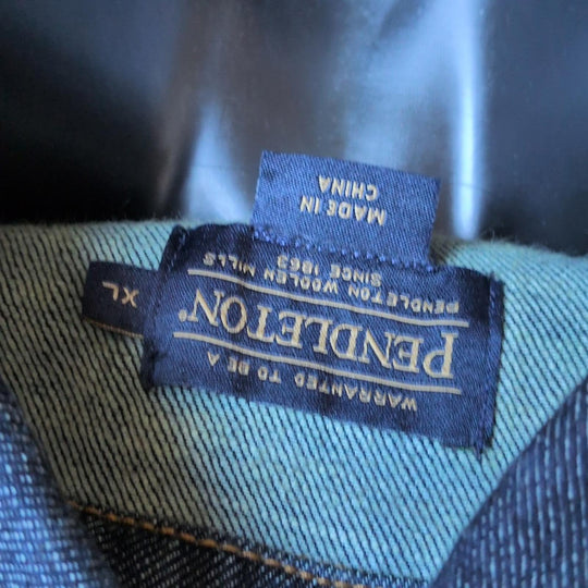 Women's Pendleton Embroidered Denim Chore Jacket - XL