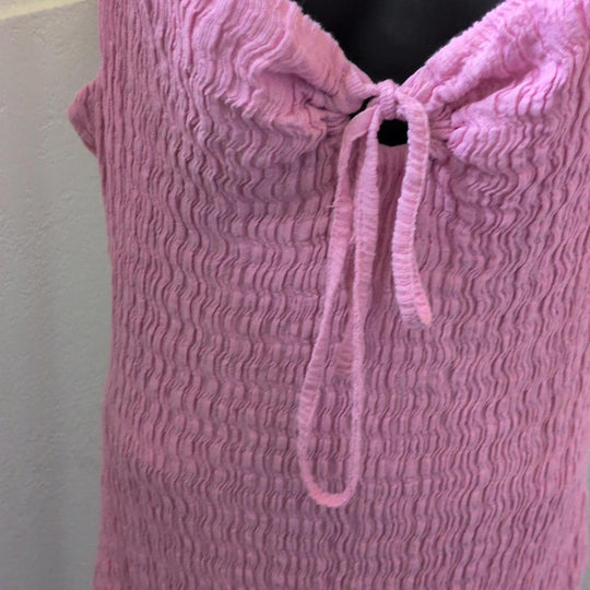 FP Beach Eleni Bodycon Pink Tie Maxi Dress - Medium