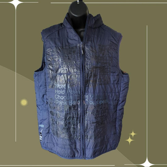 One of a kind! snow milk reworked vest