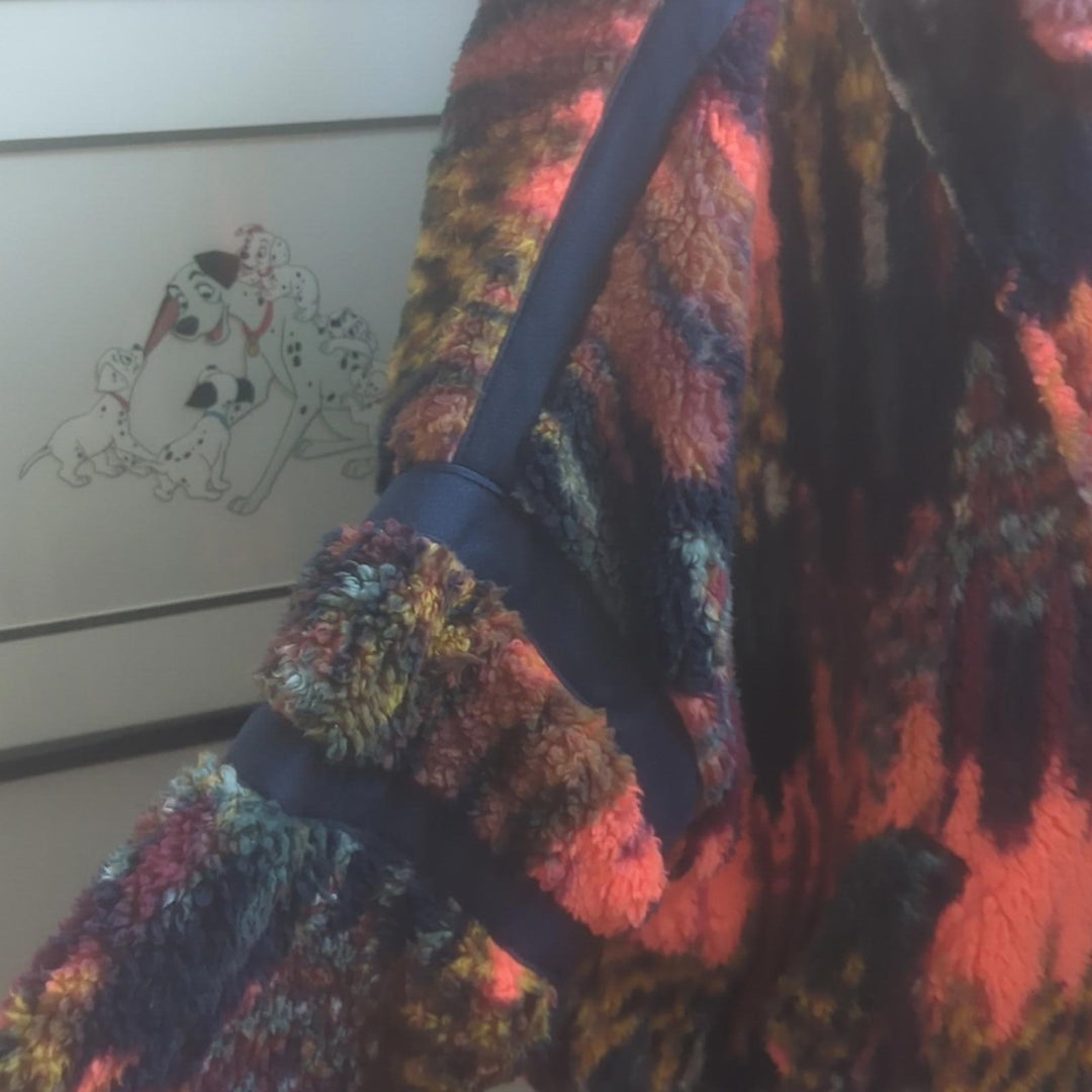Free People Movement Nantucket Multicolor Printed Half Zip Fleece