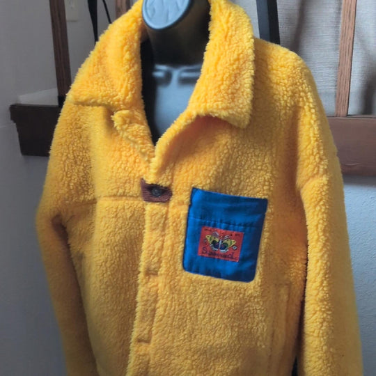 Sundae School Tiger Butterfly Fleece Jacket - Small