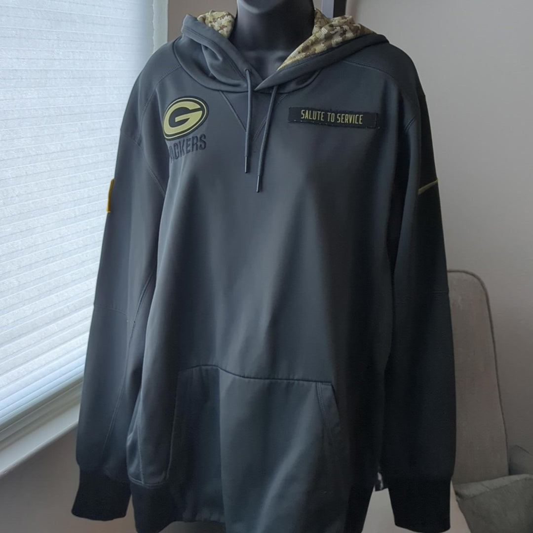 Green Bay Packers onfield men's salute to service hoodie