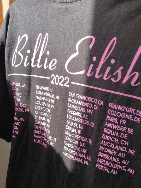 Billie Eilish Happier Than Ever 2022 World Tour Shirt  - Large