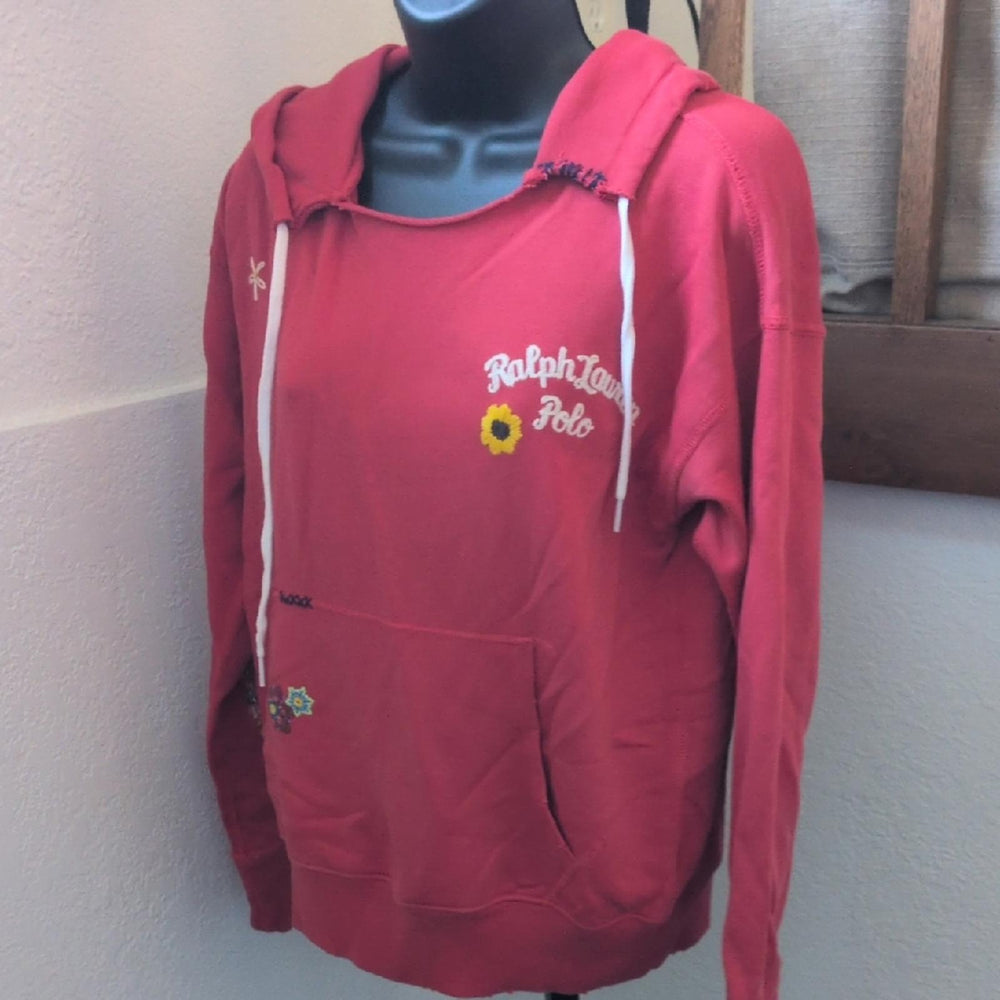 Patchwork Oversize French Terry Hoodie By Polo Ralph Lauren - Small