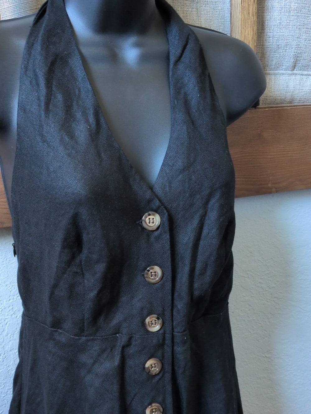Dissh Logan Midi Linen Dress Size Us 6