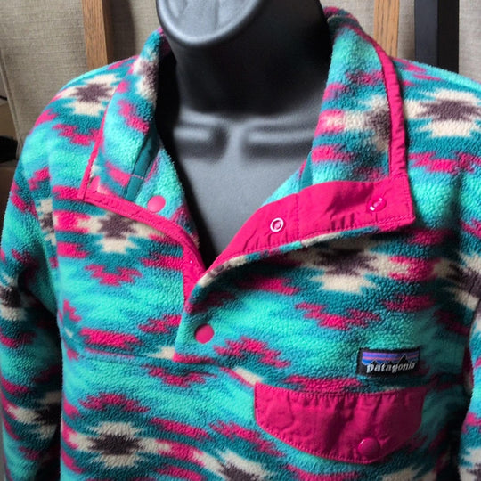 Patagonia Wild Desert Teal Synchilla Sweater