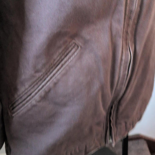 Carhartt Men's Detroit Duck Jacket Dark Brown - Small