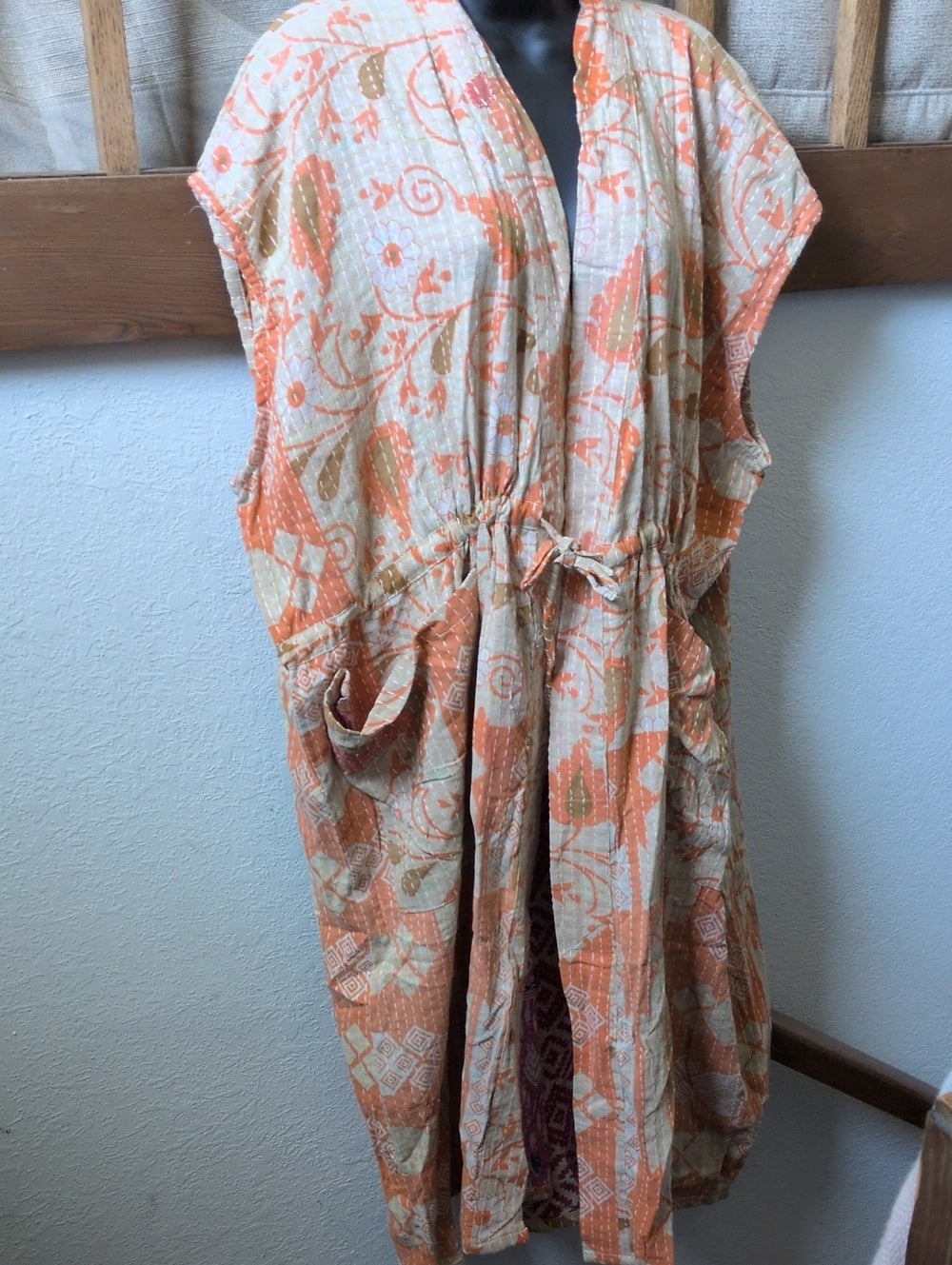 Kantha Bae Short Sleeve Dreamweaver Kimono Robe OSFM