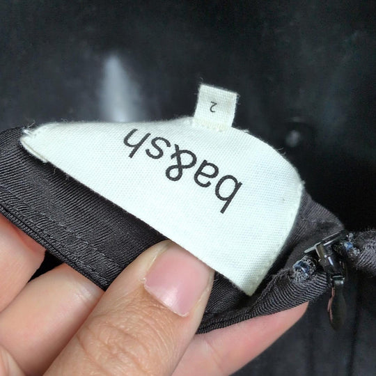 Ba&sh Puff Sleeve Square Neck Dress Black - US 2