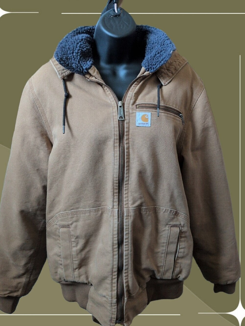 Carhartt Women's Weathered Wildwood Jacket  in brown canvas  - Small