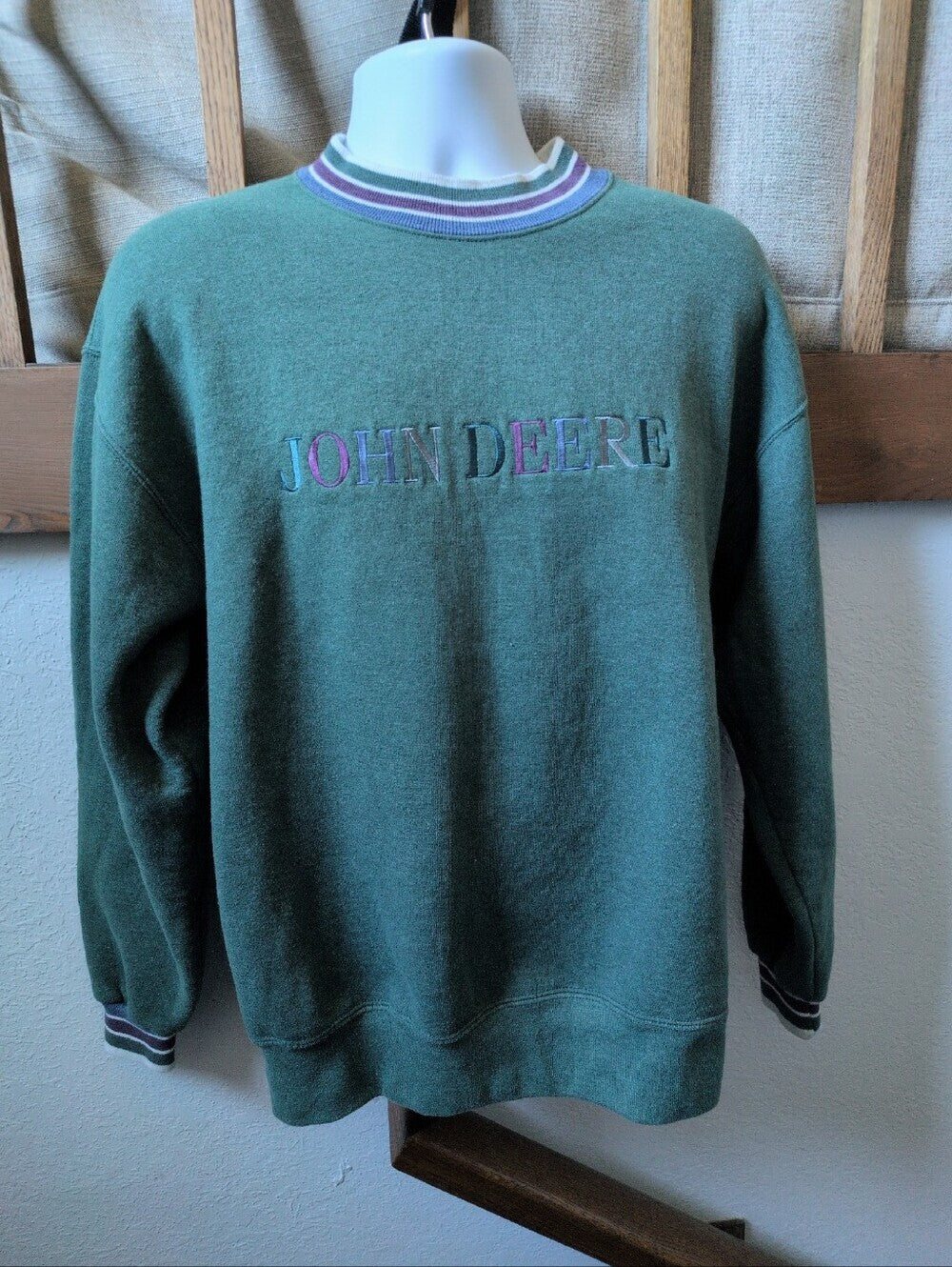 Vintage John Deere Crew Sweatshirt Size L