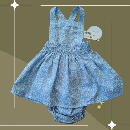 Edgehill Collection Apron Dress With Bloomers - 9-12 mo