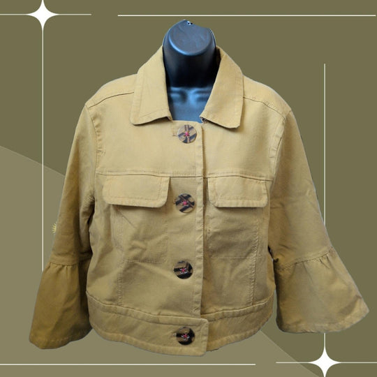 Anthropologie Nora flounce sleeve jacket - Large