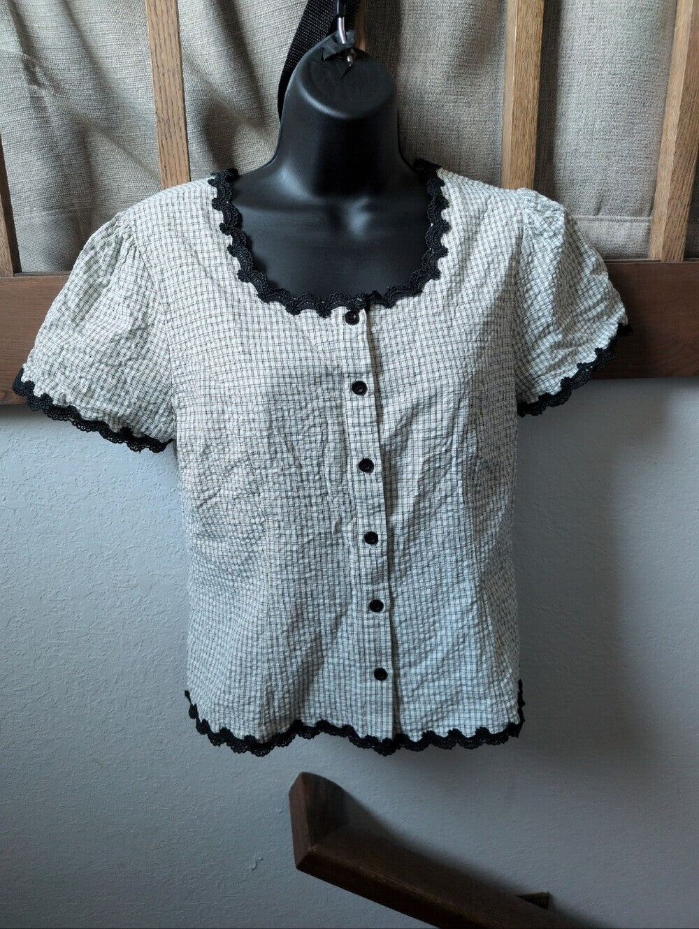 Serra Lace Trim Blouse by Böhme - Small