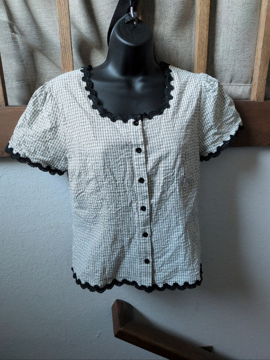 Serra Lace Trim Blouse by Böhme - Small