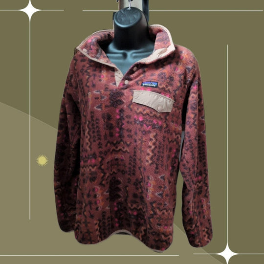 Patagonia Wandering Woods Pattern Synchilla - Small