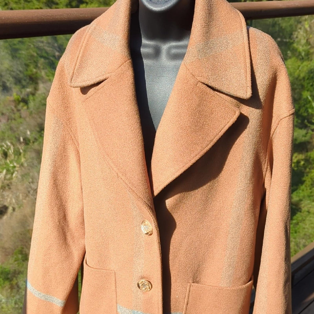 Pendleton Plaid Wool Over Coat - 14