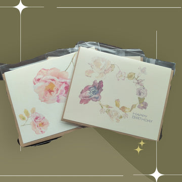 Watercolor Greeting Cards - Birthday, Thank You or Blank