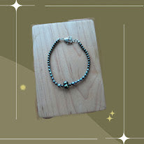 Genuine freshwater peacock pearl with hematite beads by Sunny Z Jewelry