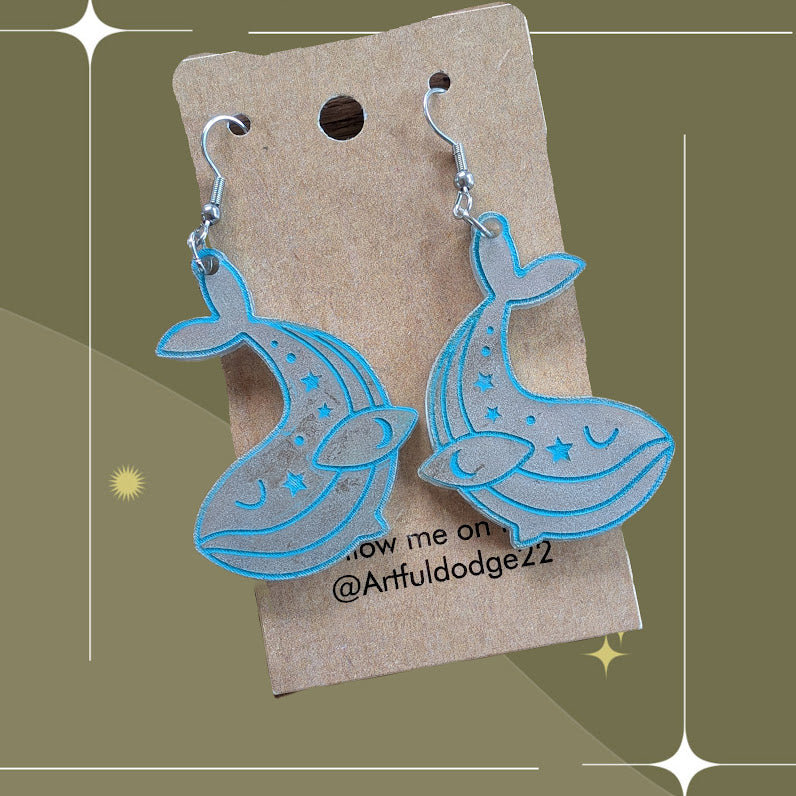 Whale Earrings by The Artful Dodge