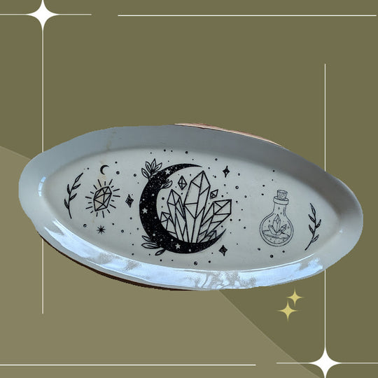 Moon Crystal Tray by Moonrise Pottery