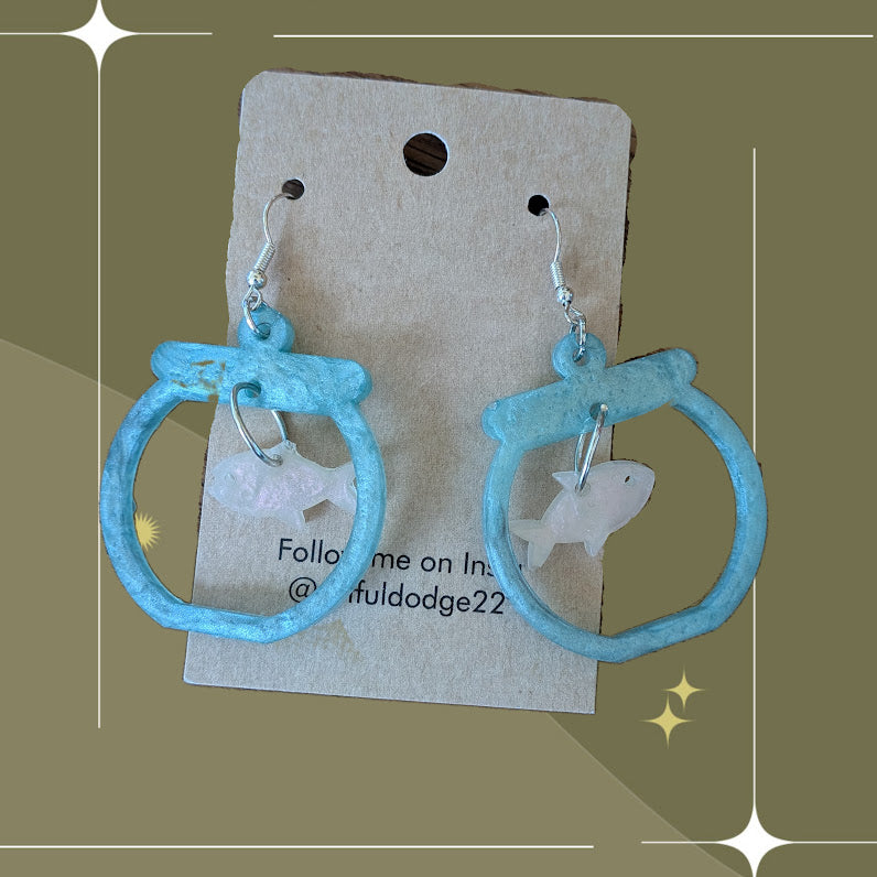 Fishbowl Earrings by The Artful Dodge