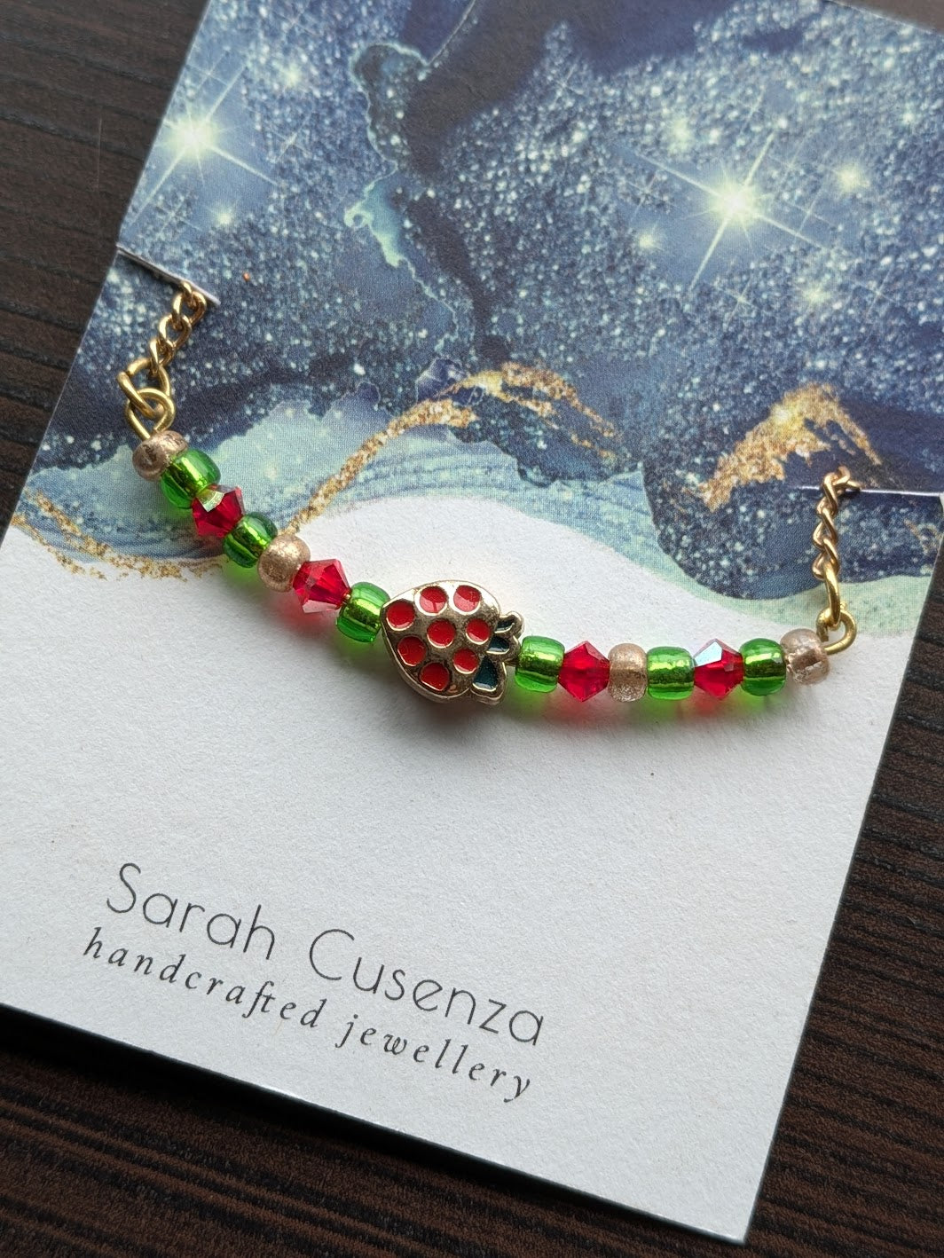 The Strawberry Charm Necklace by The Enchanted Abalone