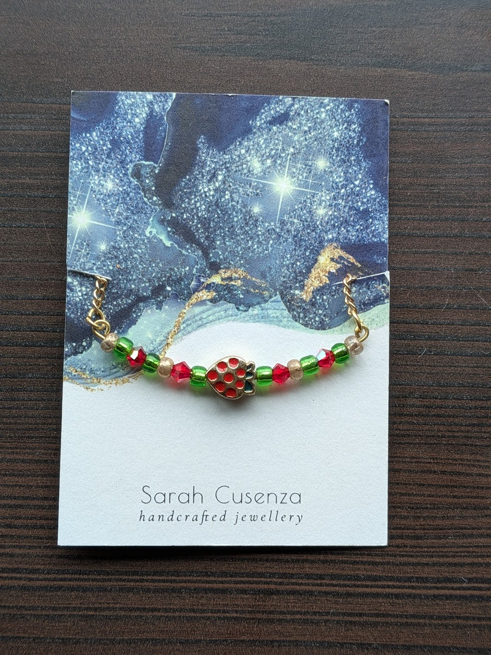 The Strawberry Charm Necklace by The Enchanted Abalone