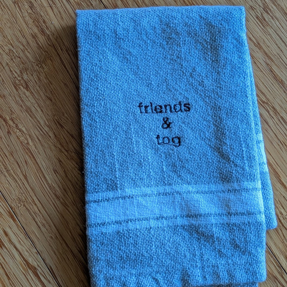 Mini Embroidered Tea Towels by Unpacka