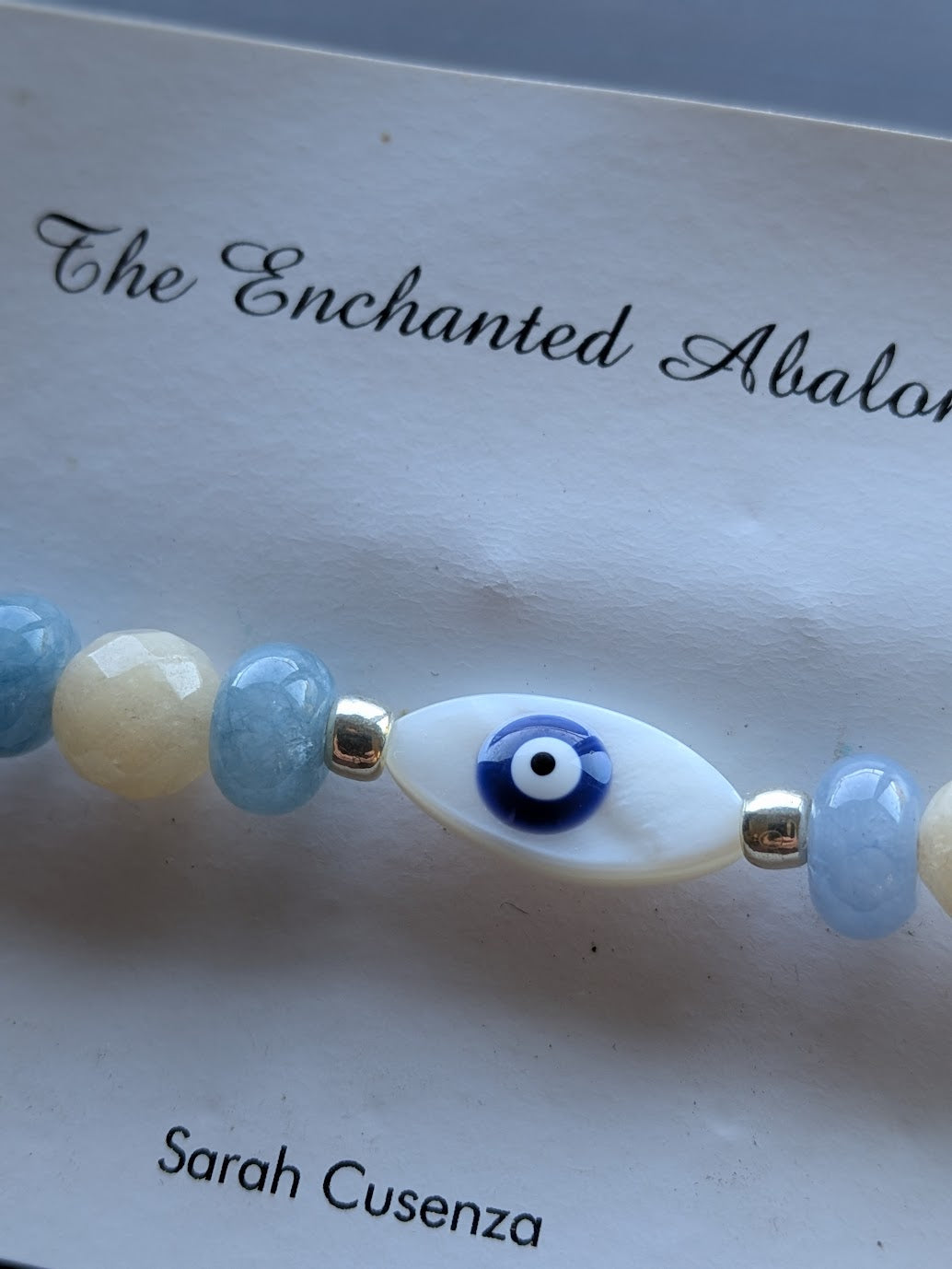 Evil Eye Bracelet by the Enchanted Abalone