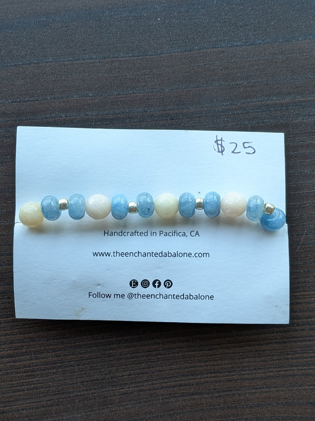 Evil Eye Bracelet by the Enchanted Abalone