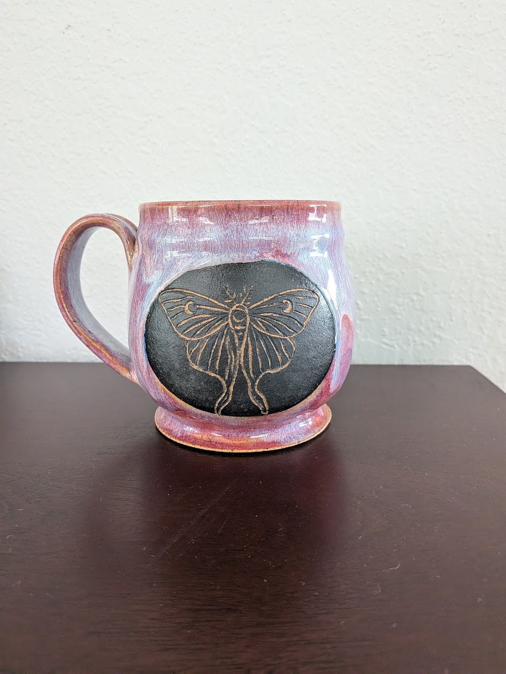 Luna Moth Mug by Moonrise Pottery