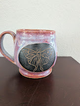 Luna Moth Mug by Moonrise Pottery