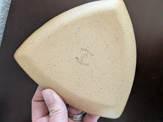 Floral Moon Dish by Moonrise Pottery
