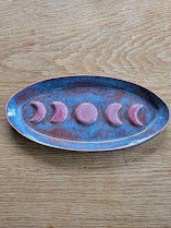 Raised Moon Phases Tray by Moonrise Pottery