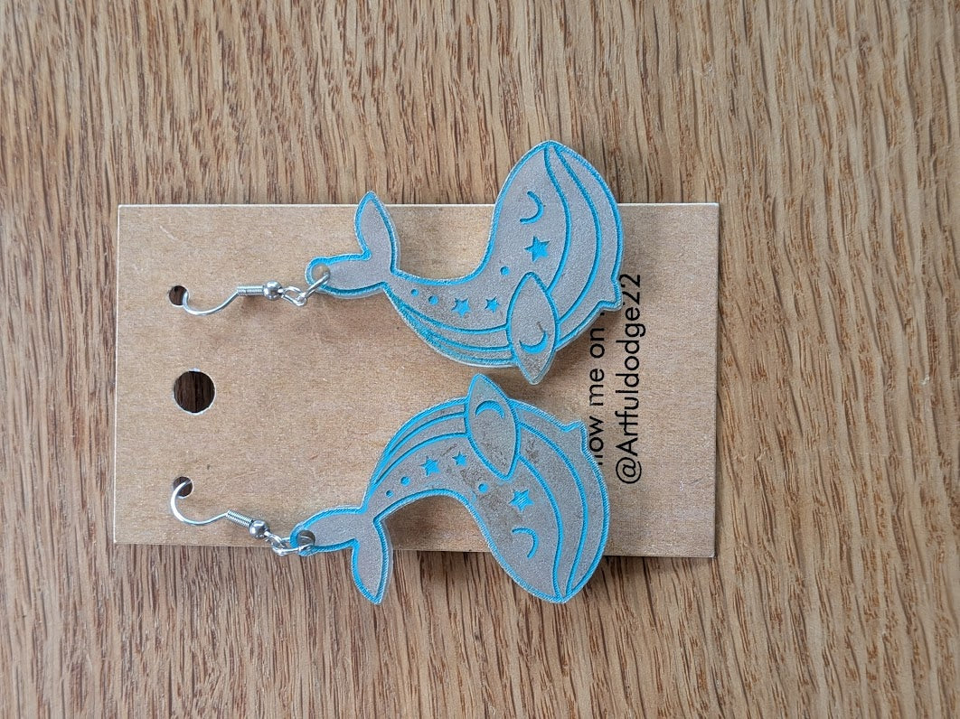 Whale Earrings by The Artful Dodge